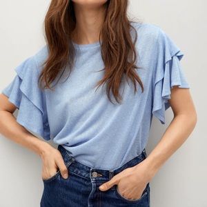 Mango Blue Shirt
